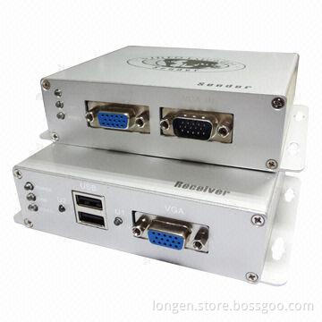 KVM Extender, Supports USB Port Keyboard, Mouse and VGA Port Monitor